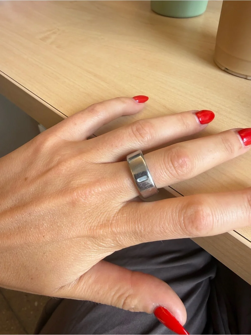 Oura Ring 4 silver - size 7